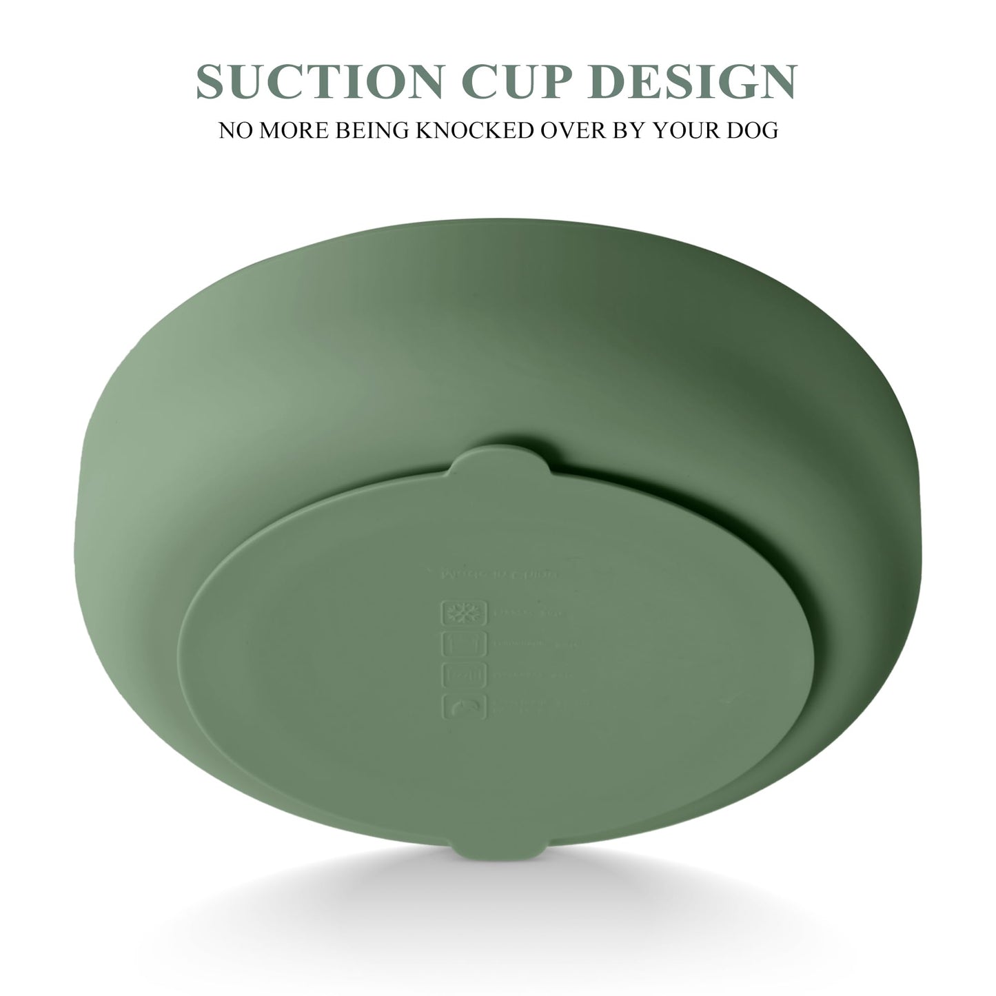 Coomazy Extra Large Slow Feeder Bowl, Silicone Dog Bowl with Bowl