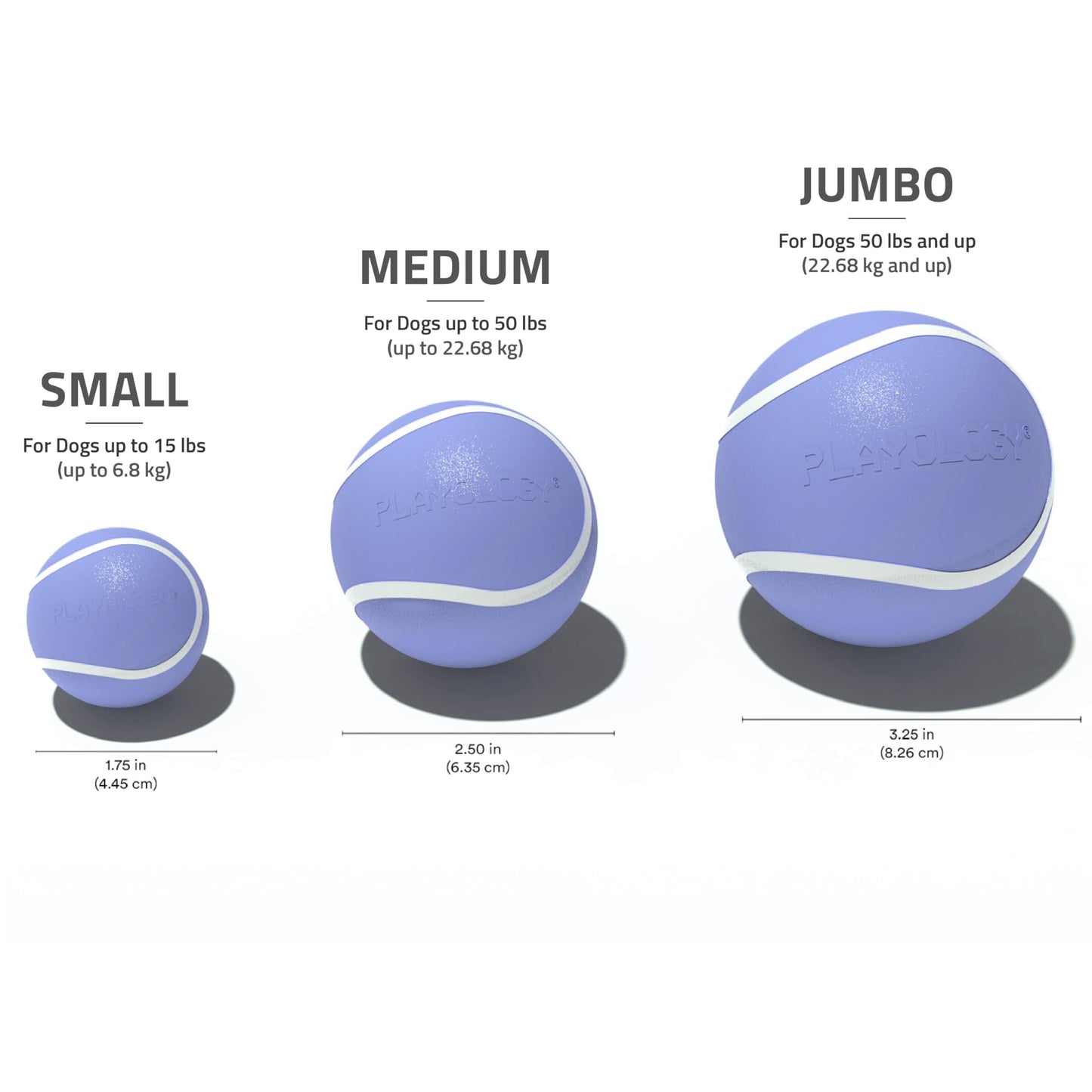 Playology Dog Toys, Squeaky Chew Ball for Dogs, Value 3-Pack Chew