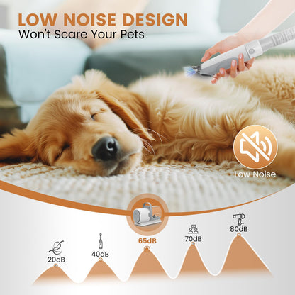 Dog Grooming Vacuum and Kit, Clipper Nail Trimmer Grinder, Clipper