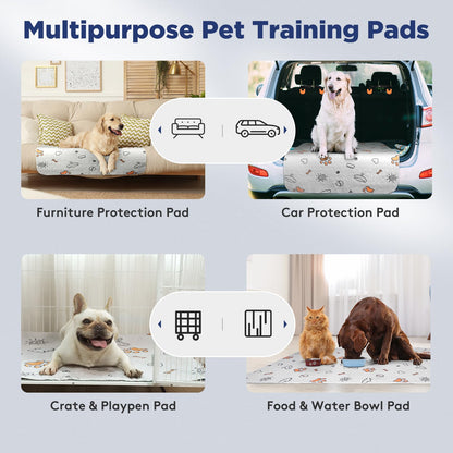 Washable Pee Pads for Dogs, 2 Pack Large x36" Super Absorbent Mat