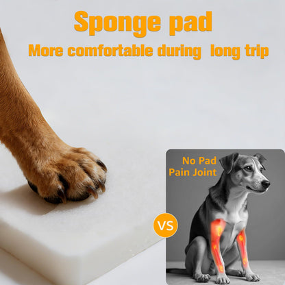 PETICON Back Seat Extender for Dogs, Hard Bottom Dog Car Seat Cover