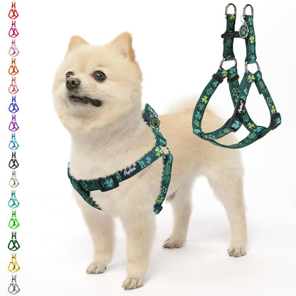 PUPTECK No Pull St. Patrick Dog Harness Soft Adjustable Basic Harness