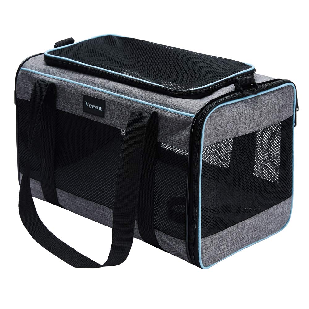 Vceoa Cat, Dog Carrier for Pets Up to Soft-Sided Cat Bag Animal Bag