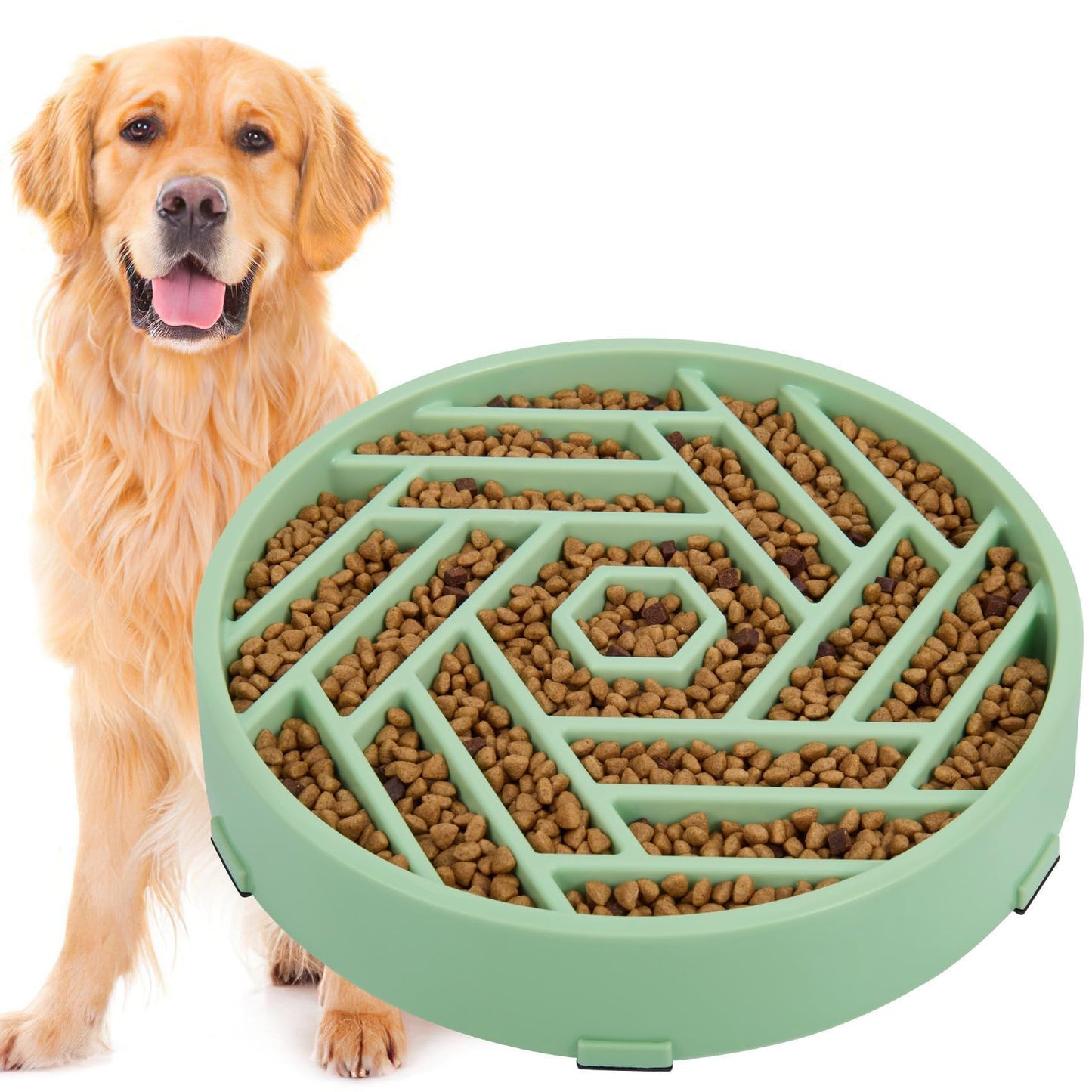 TOBYTO Slow Feeder Dog Bowls Large Medium Breed,Anti-Choking Puzzle