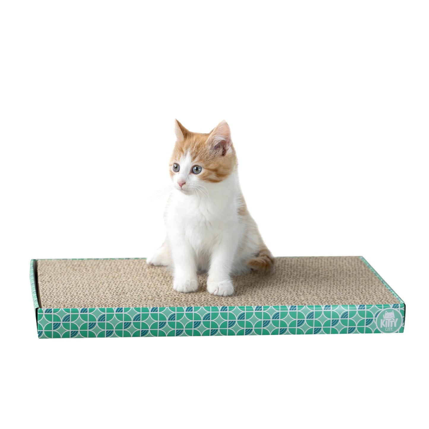 Kitty City Cat Scratcher- 2-Pack Durable Corrugated Cardboard Pads