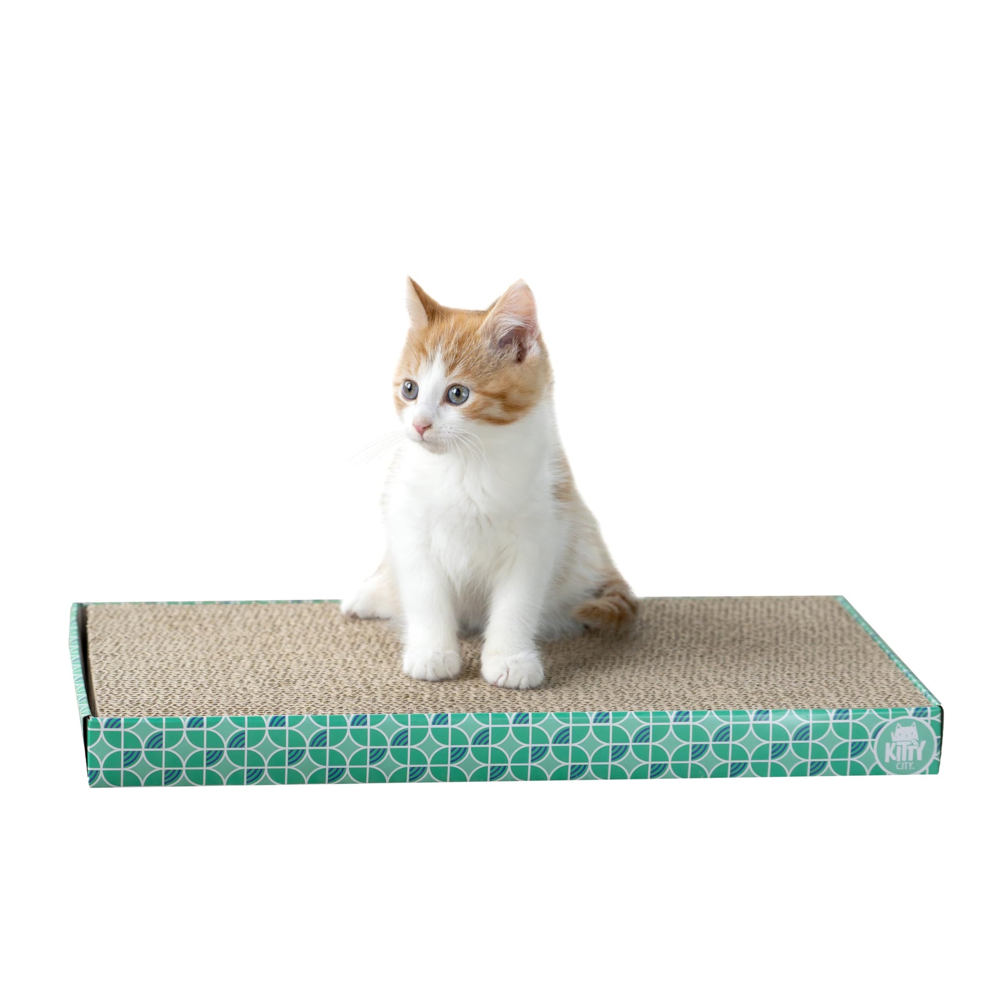 Kitty City Cat Scratcher- 2-Pack Durable Corrugated Cardboard Pads