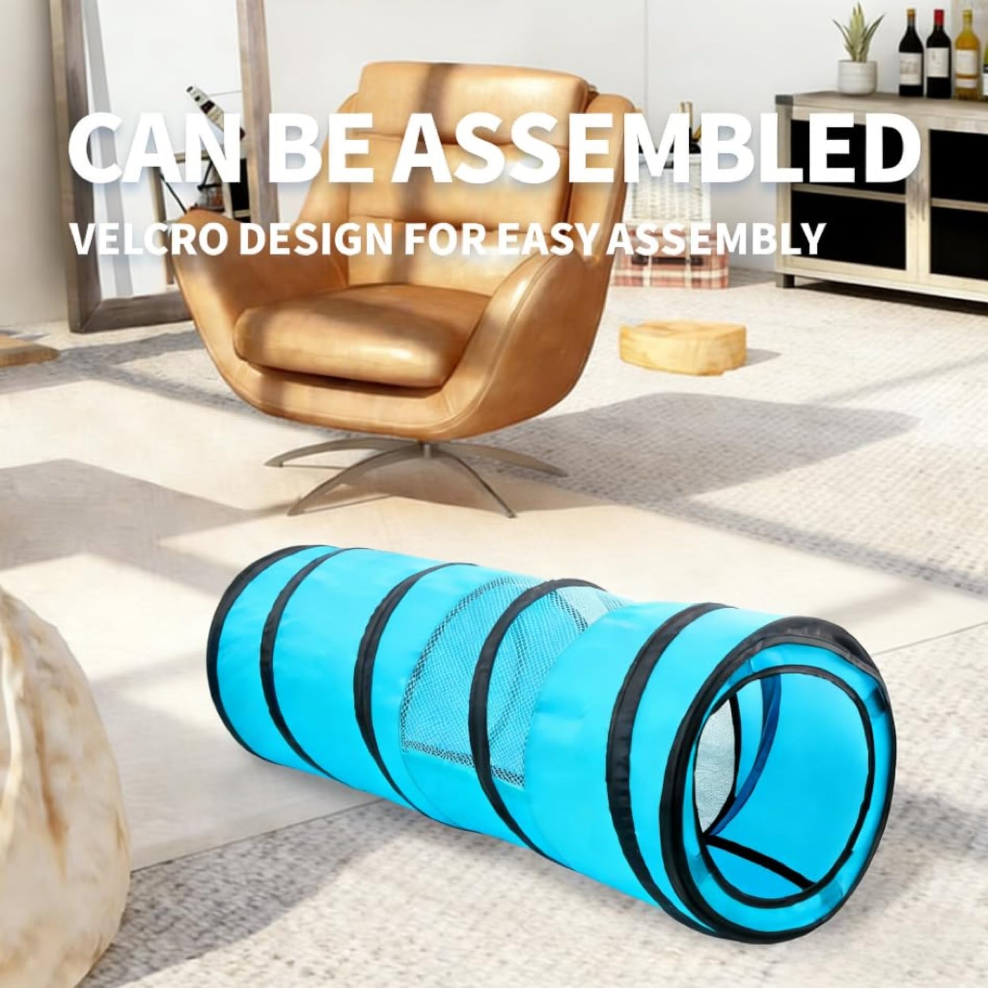 PAWISE Cat Tunnel for Indoor Cats, Collapsible Interactive Cat Toy