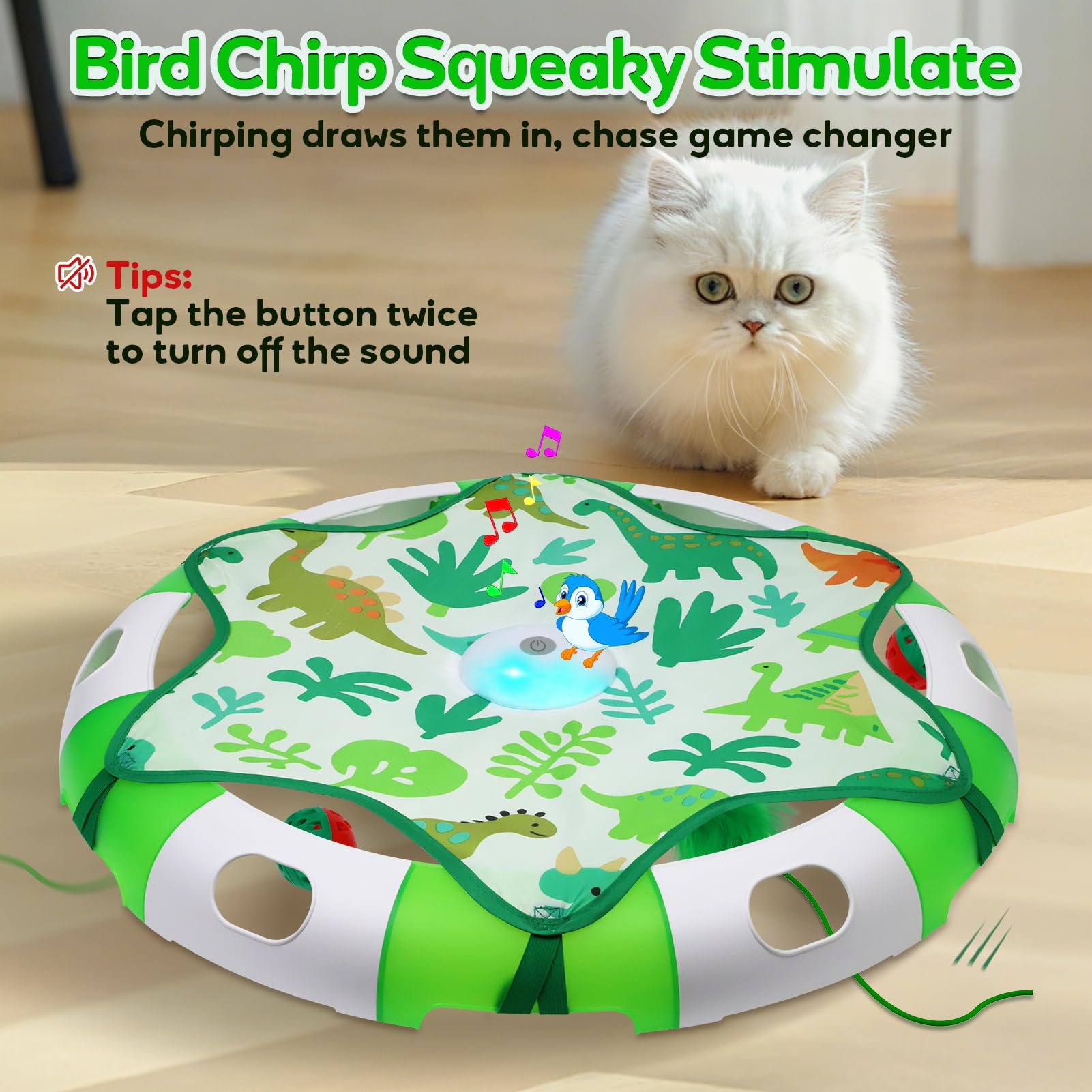 Cat Toys for Indoor Cats, Interactive Automatic Hide and Seek Toy