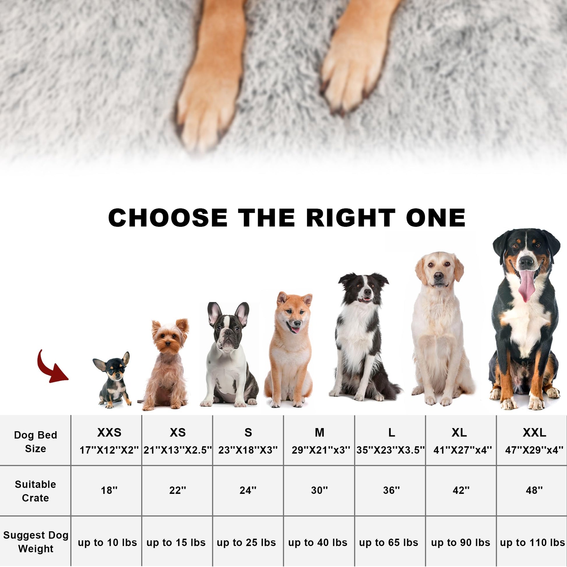 Bedfolks Waterproof Kennel Pad Plush Dog Bed, XXL Crate Bed x29" Bed
