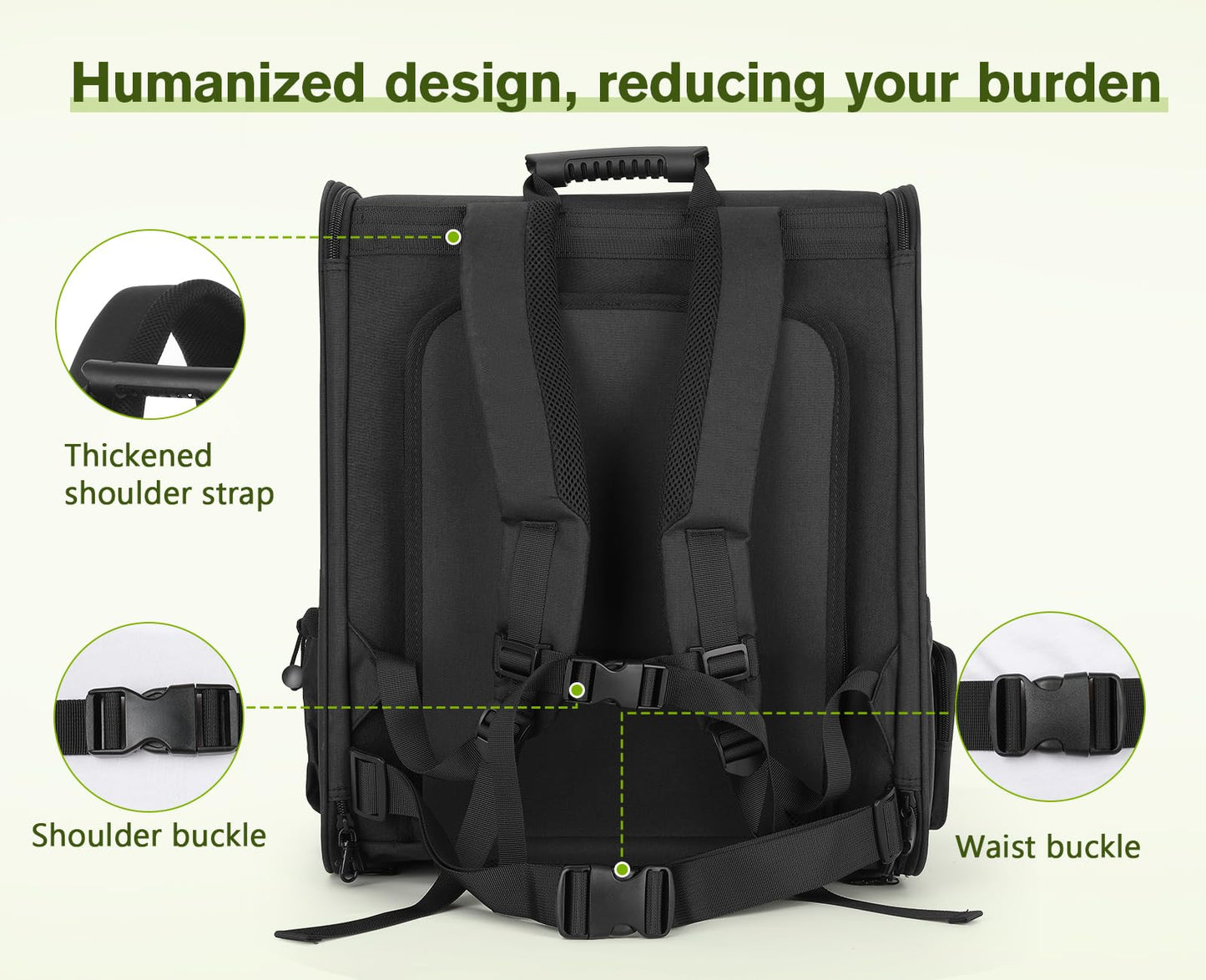 Pecute Pet Carrier Backpack, Dog Carrier Backpack, Expandable Bag