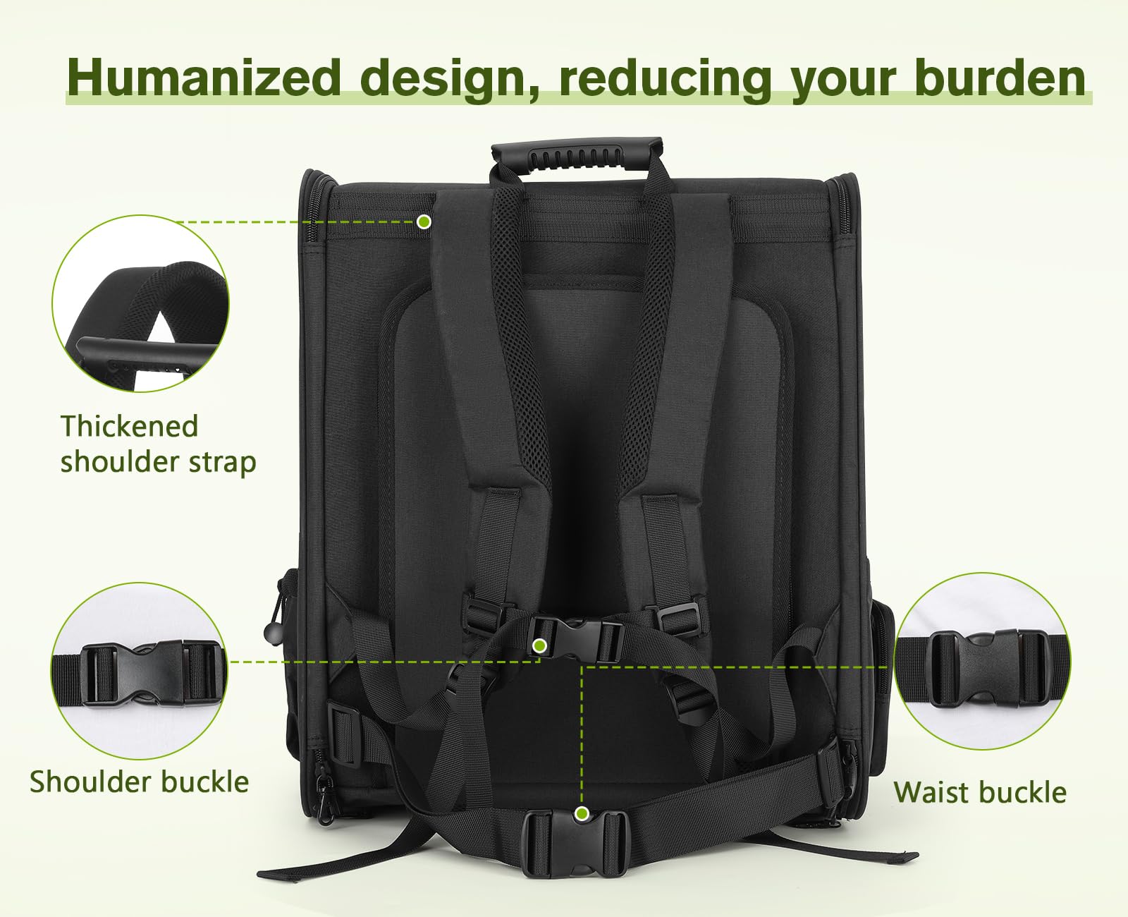 Pecute Pet Carrier Backpack, Dog Carrier Backpack, Expandable Bag