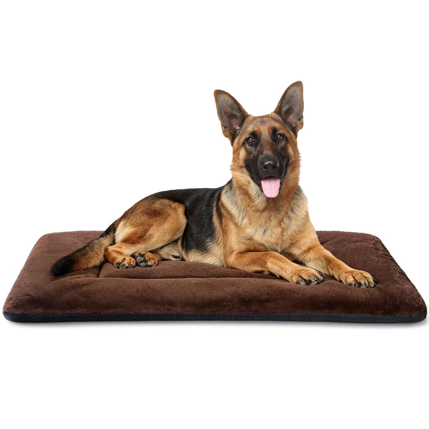 ZENGAOOU Dog Crate Pad Washable for Crate, Plush Anti-Slip Crate Mat