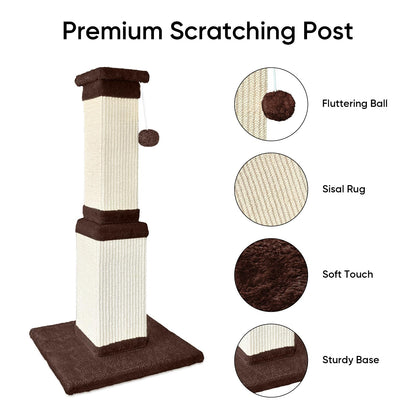 AGYM 32 Tall Cat Scratching Post for Large Cats, Cat Scratcher