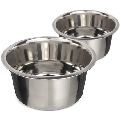 Neater Pet Brands 5 Cup Stainless Steel Dog Bowls, Set of 2 Bowl