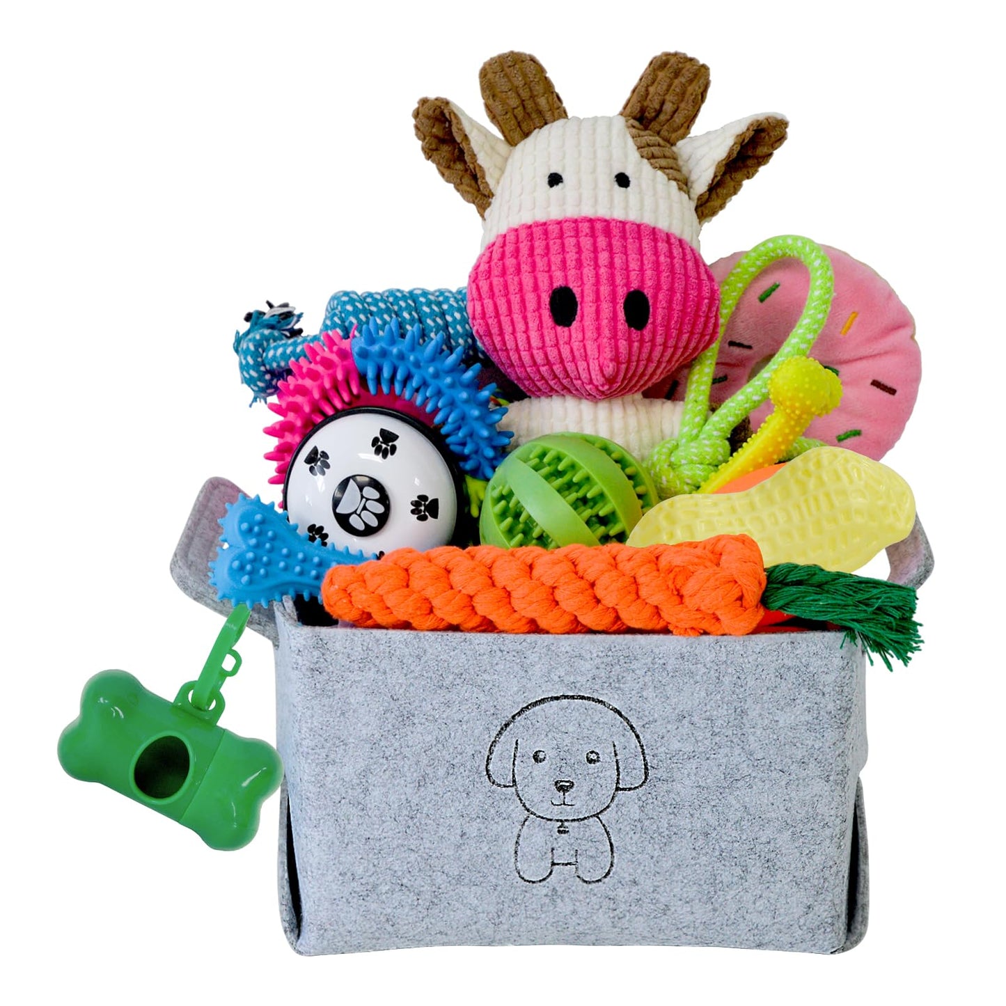 MRSOHRET 20Pcs Puppy Chew Toys for Teething, Dog Chew Toys with Rope