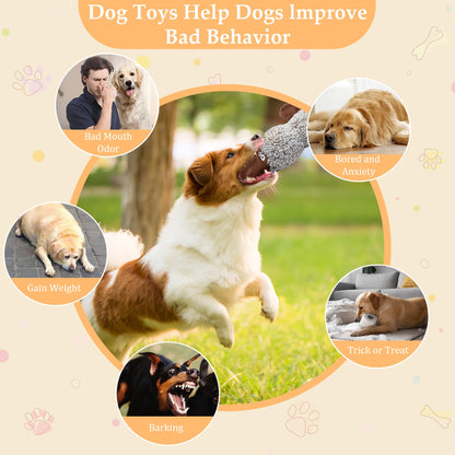 Qiiiiian Squeaky Dog Toys, Stuffed Large Dog Toys to Keep Them Plush
