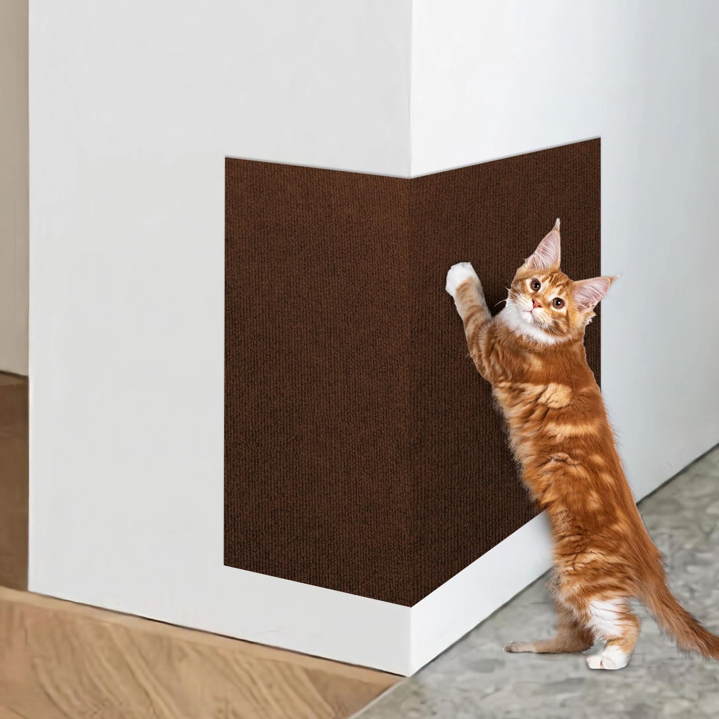 ENONCI Cat Scratcher Pad, x15.8" Scratching Mat,Trimmable Anti Bed