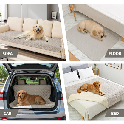 Ameritex Waterproof Pet Bed Cover Anti-Slip Dog Bed Blanket for Sofa