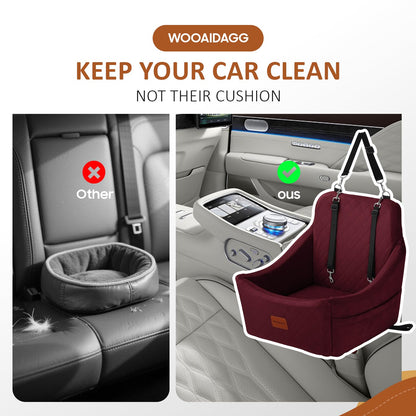 WOOAIDAGG Dog Car Seat for Medium Sized Dogs Up to ,Comfy Pet Seat