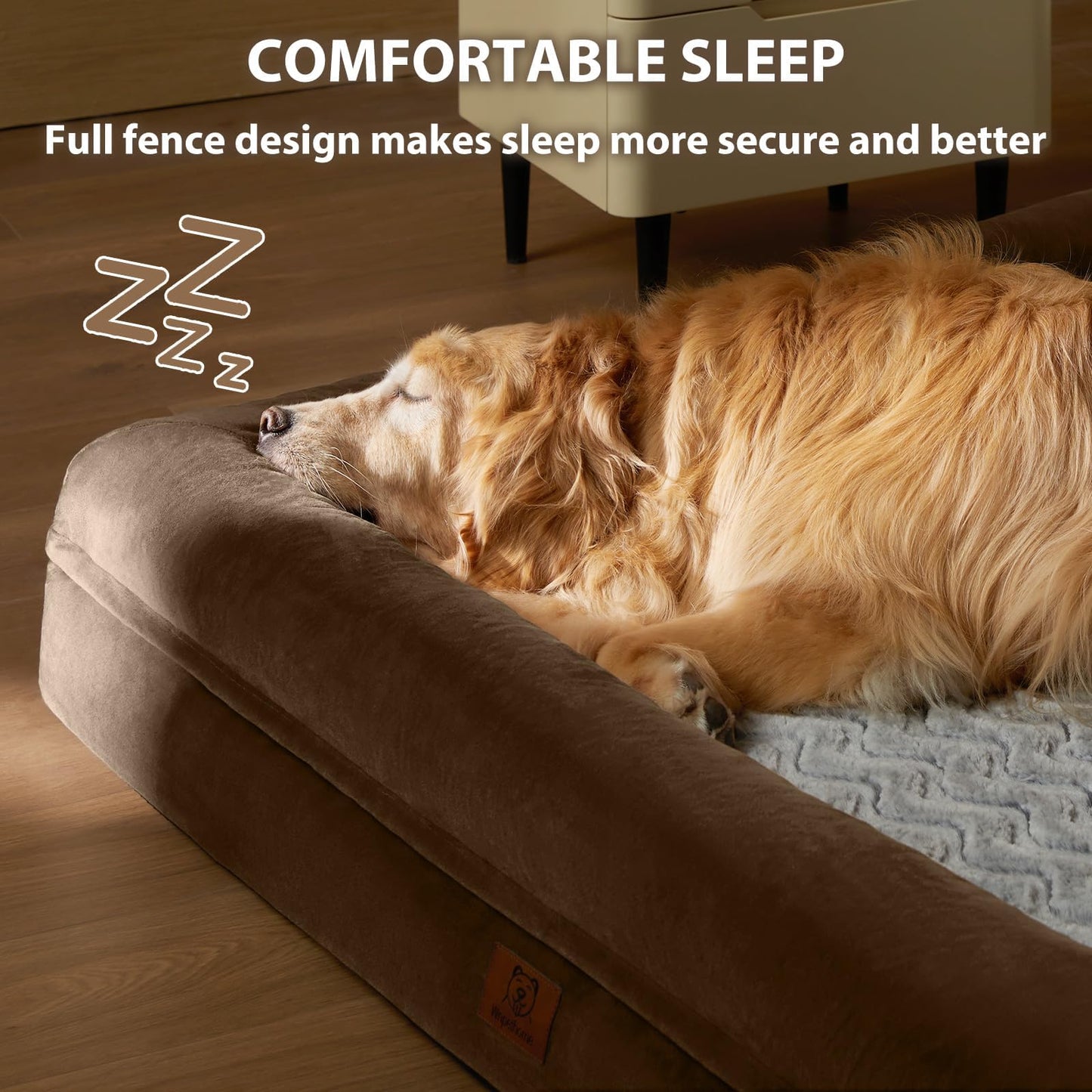 WNPETHOME Giant Dog Bed, Washable Dog Couch with Removable Bed