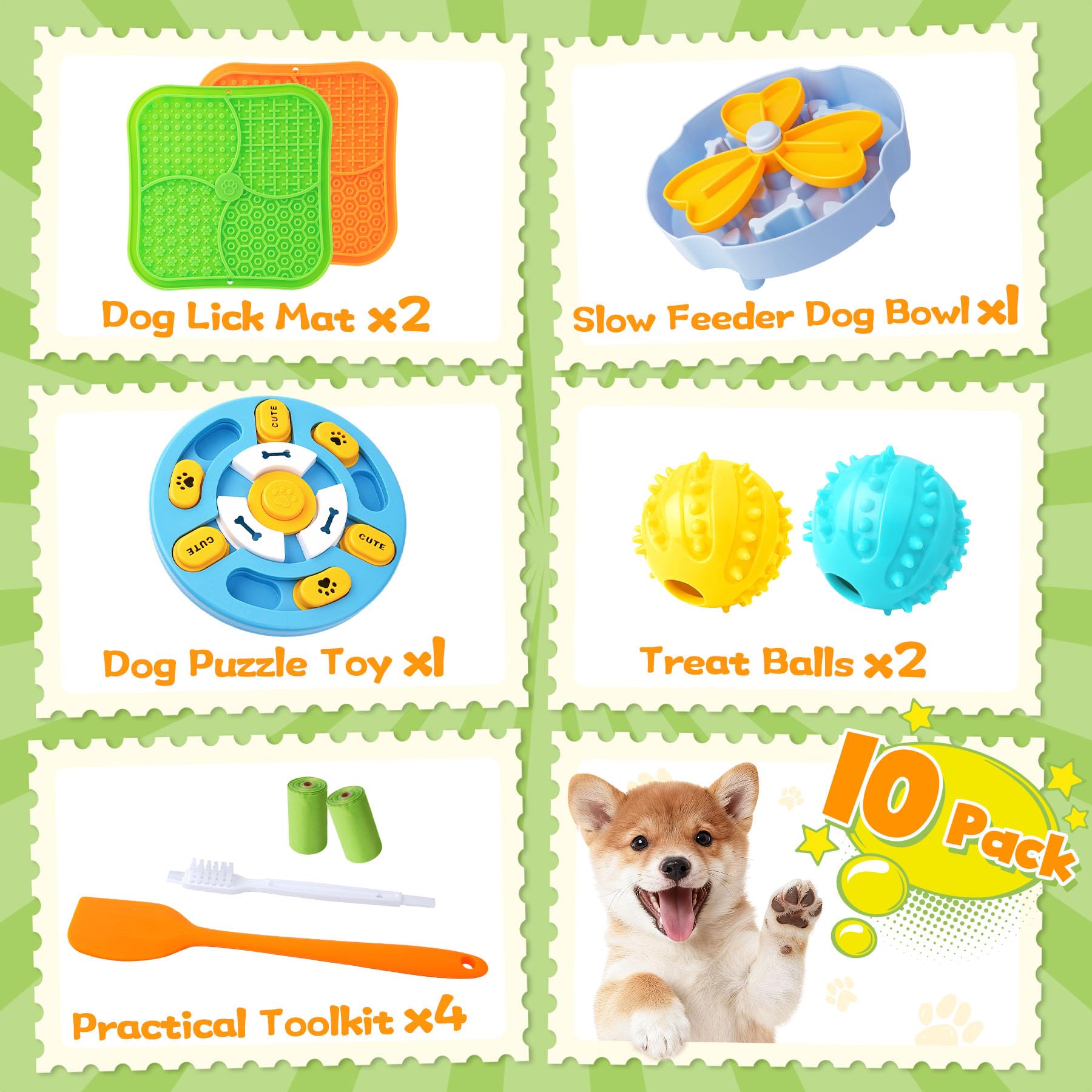 Forfon Curated Dog Puzzle Toys for Boredom and Mental Stimulation Set