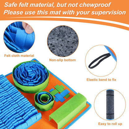 Vivifying Snuffle Mat for Dogs, Interactive Dog Puzzle Toy for Game