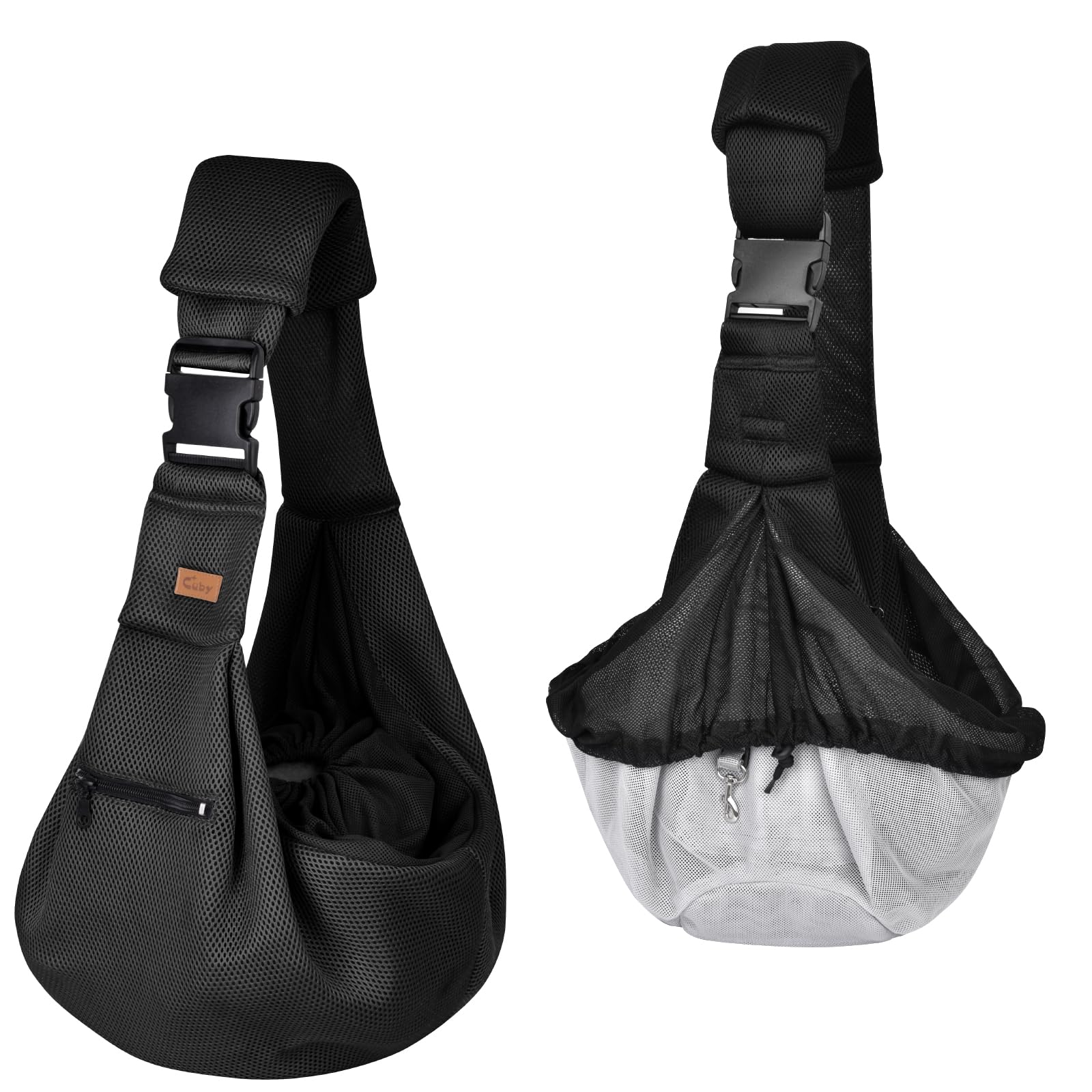 CUBY Dog and Cat Sling Carrier Adjustable Breathable Mesh Tote