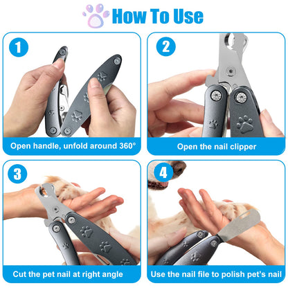 Best Dog Nail Trimmer for Anxiety Sensitive Dog, Silent Sharpest Comb