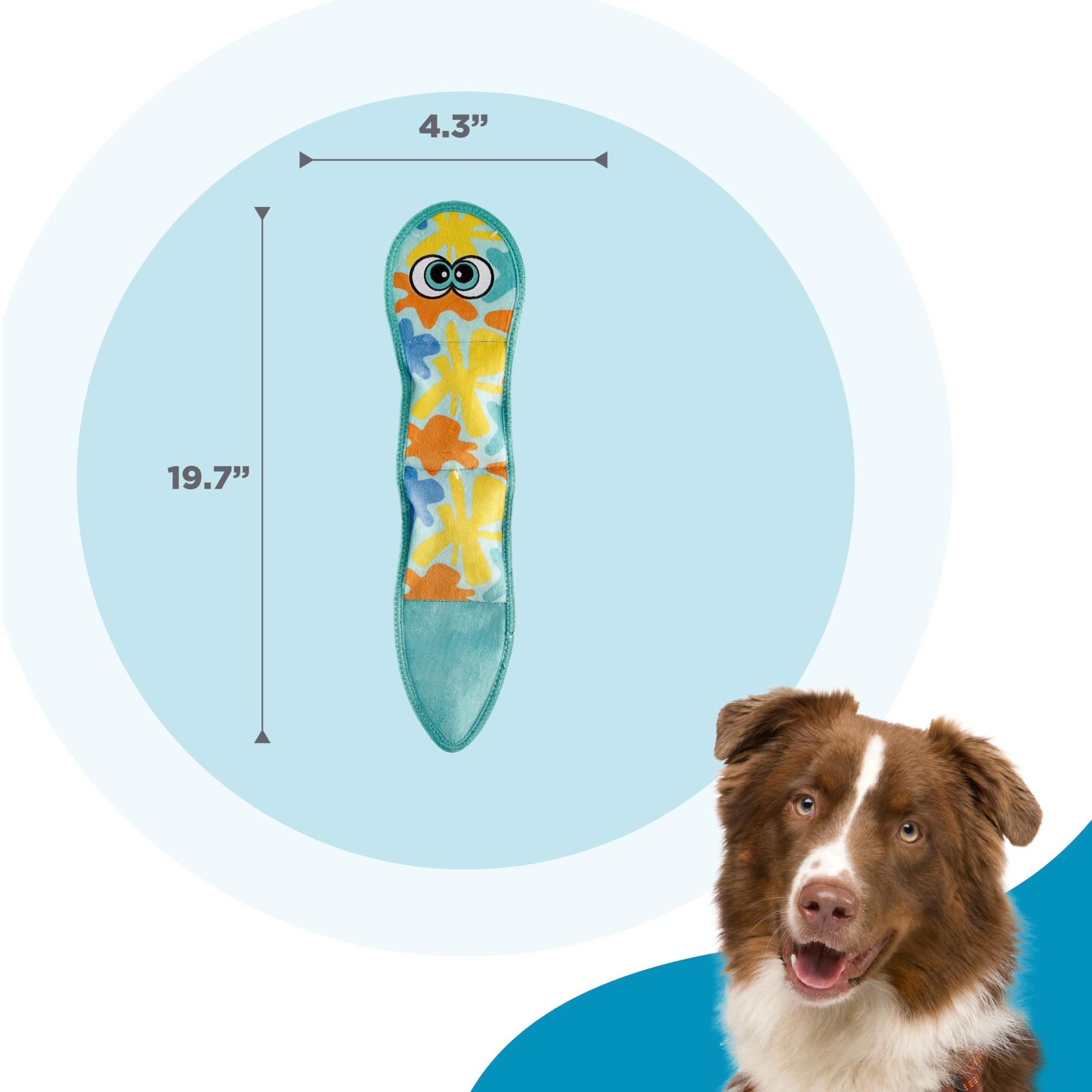 Outward Hound Tough Skinz Durable Squeaky Dog Toy with Two Tough Toy