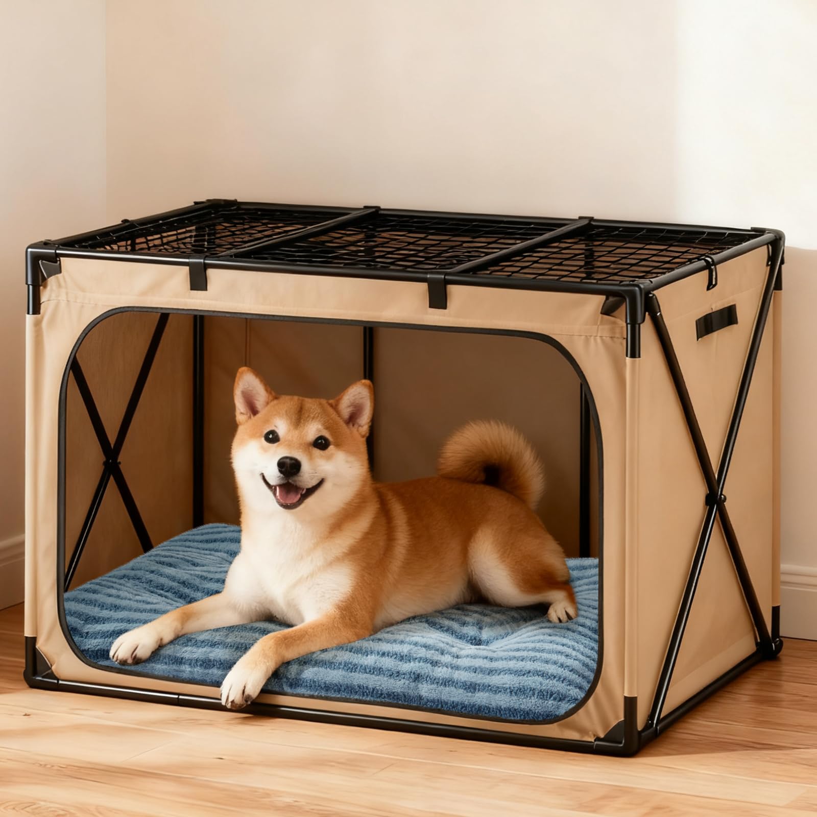 FURTIME Washable Dog Bed Medium Size Dogs, Deluxe Dog Crate Beds Bed