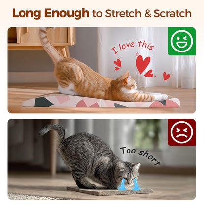ComSaf Cat Scratcher Carboard Pad x10", Large Cat Scratcher Bed Pad