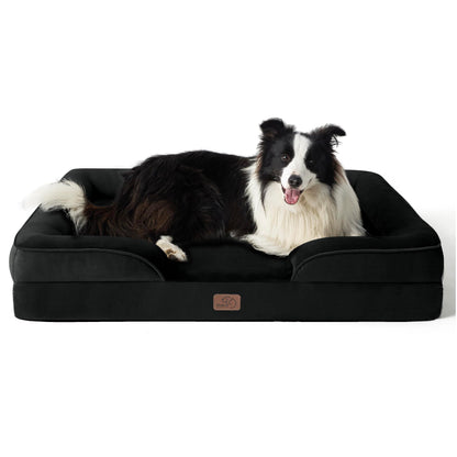 Bedsure Orthopedic Dog Bed for Large Dogs Big Washable Dog Sofa Beds
