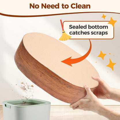 ComSaf Cat Scratcher Bed, Durable Cat Scratching Board, Oval Pad