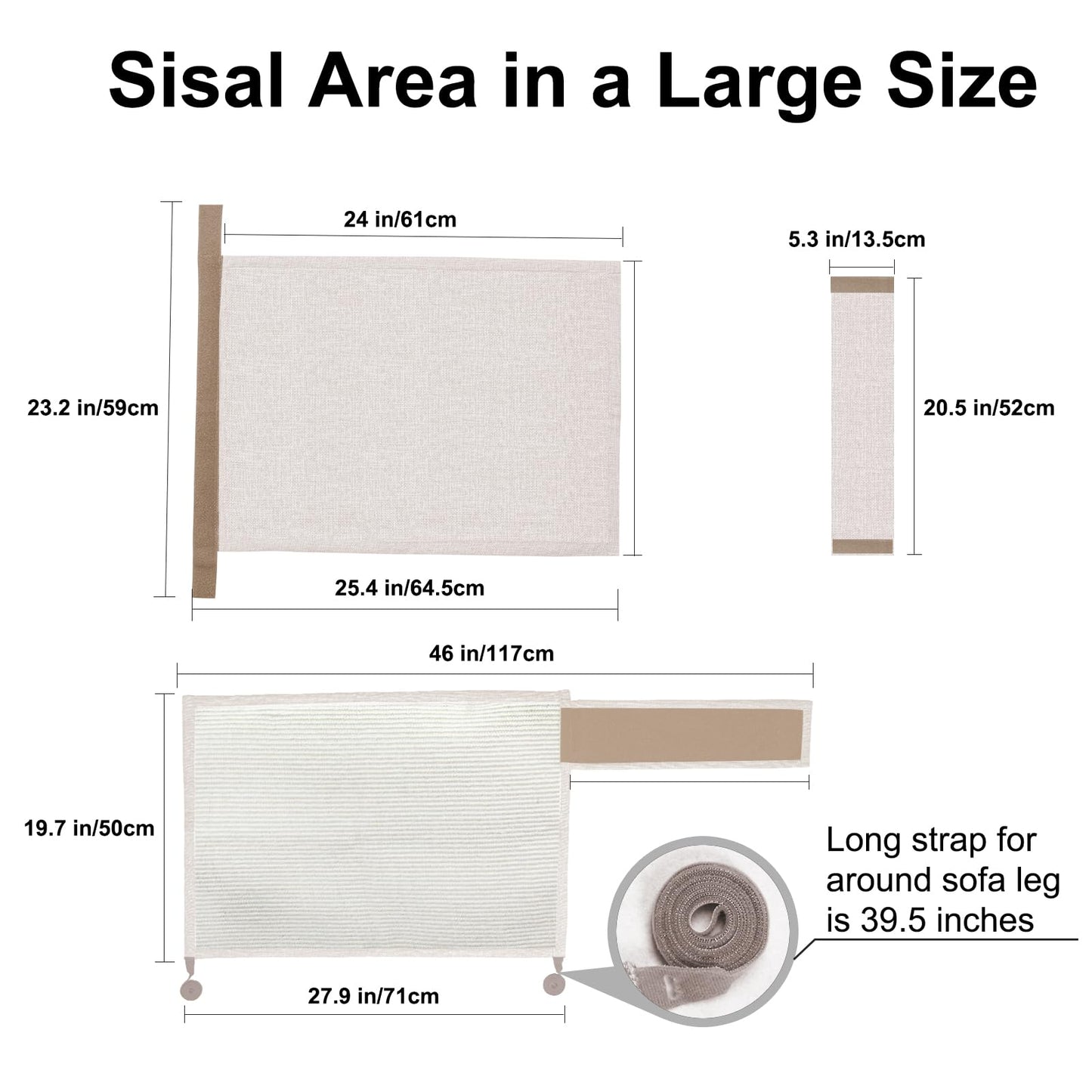 Cat Scratch Sofa Protector,27.6”L*19.6“W Cat Scratch Furniture