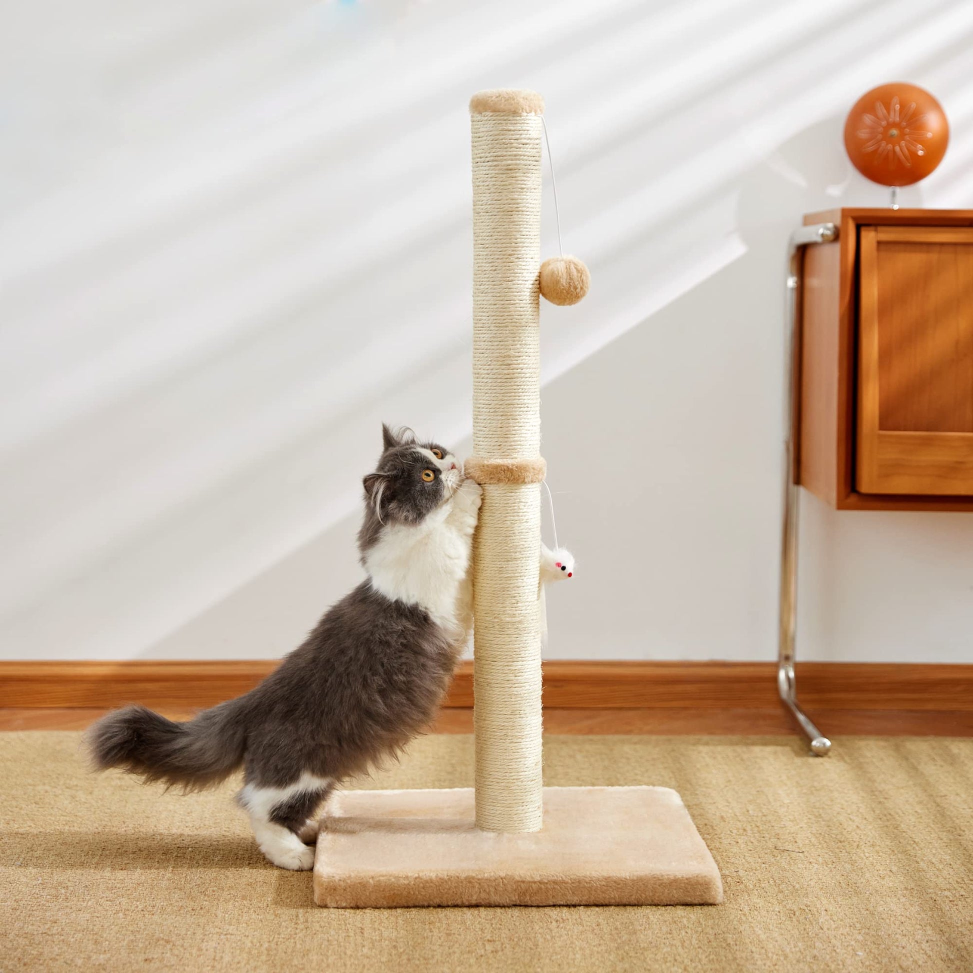MeowHomm 32” Tall Cat Scratching Posts for Indoor Cats Adults Posts