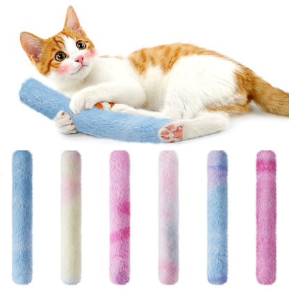 MEWTOGO 6Pcs Cat Kicker Toys with Sound Paper- Kitty Kick Sticks Toys