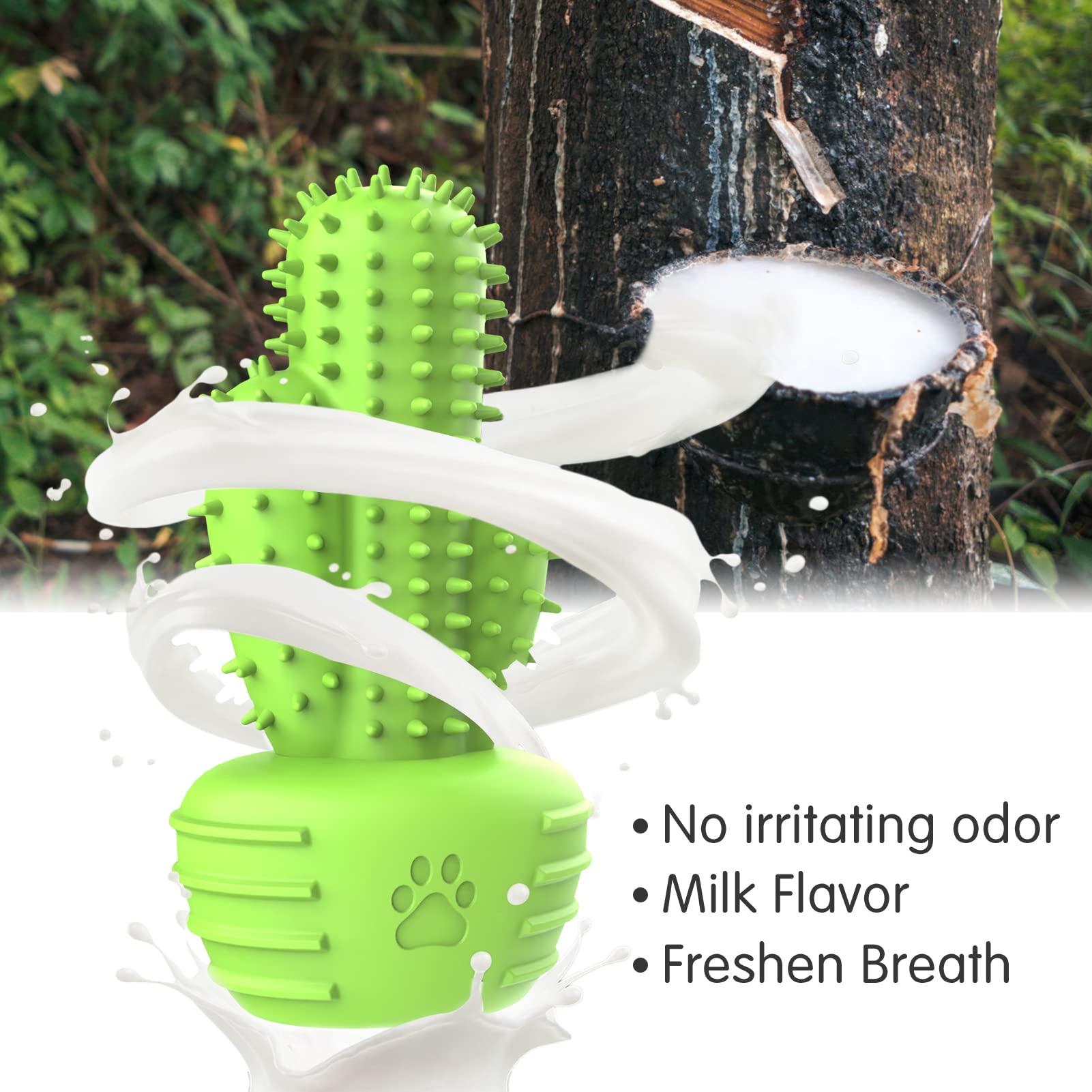 Pamlulu Dog Chew Toys Teeth Cleaning Brush Dental Chew