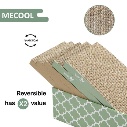 MECOOL Cat Scratching Board，5PC Cat Scratch Pad with Pad