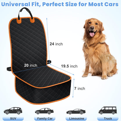 ELONGRIVER Dog Car Seat Covers, Waterproof Front Seat Cover