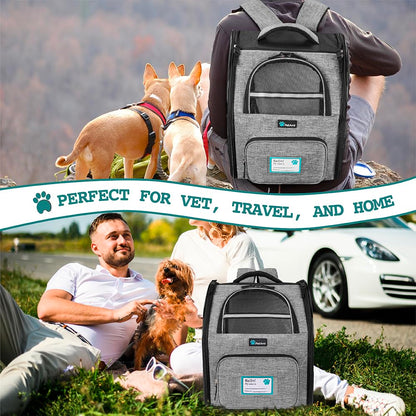 PetAmi Dog Backpack Carrier for Small Large Cat, Pet, Puppy Bag