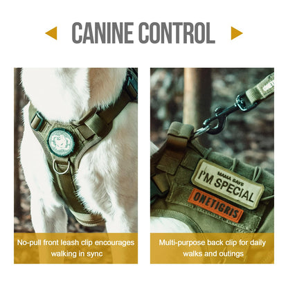OneTigris Dog Harness, Tactical Dog Harness No-Pull Breathable Harness