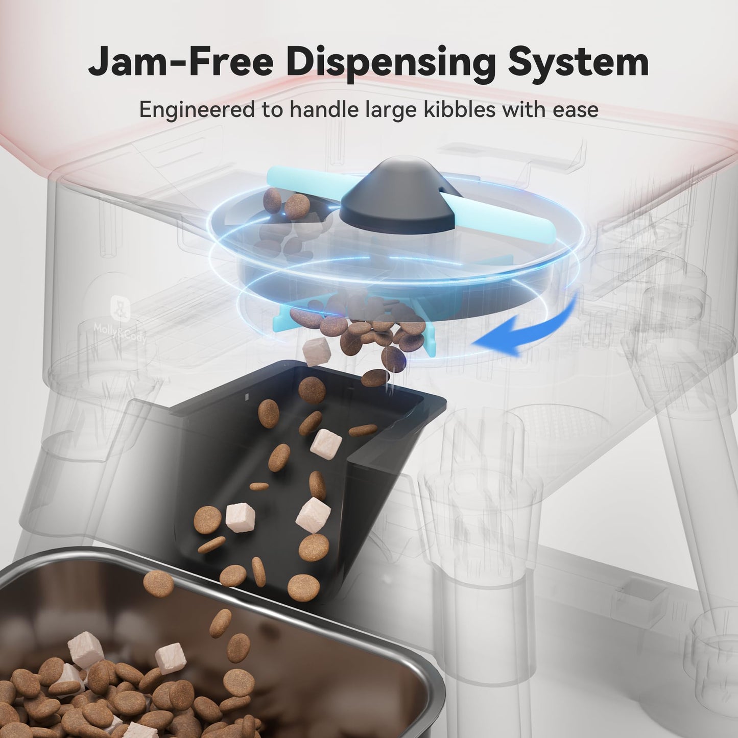 Automatic Dog Feeder for Large Dogs, Capacity, Remote Feeding Bowl