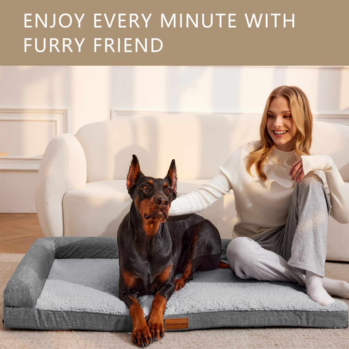 Patas Lague Orthopedic XL Dog Bed Large Sized Dog X28'', Bed