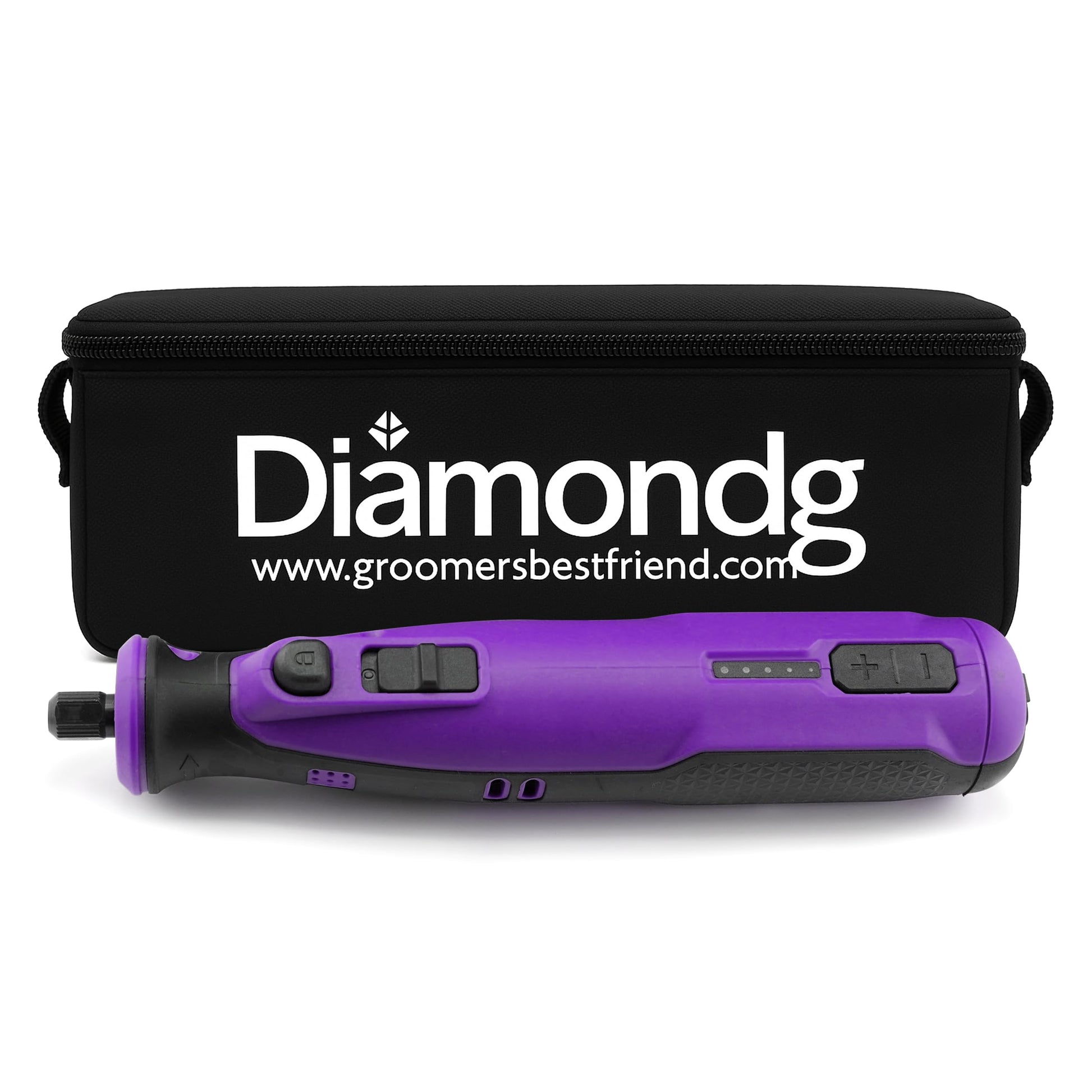 Diamondg Cordless Dog Nail Grinder with Quiet Sound LED Tip Trimmer