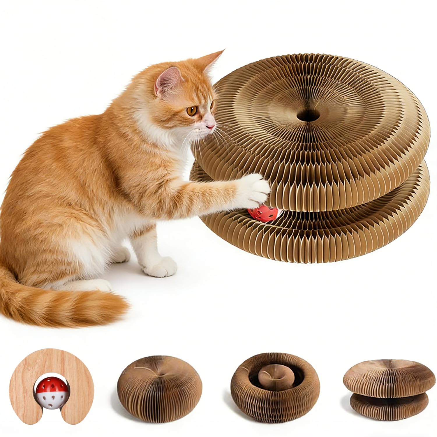 Magic Organ Cat Scratching Board, Interactive Scratch Pad with a Pad