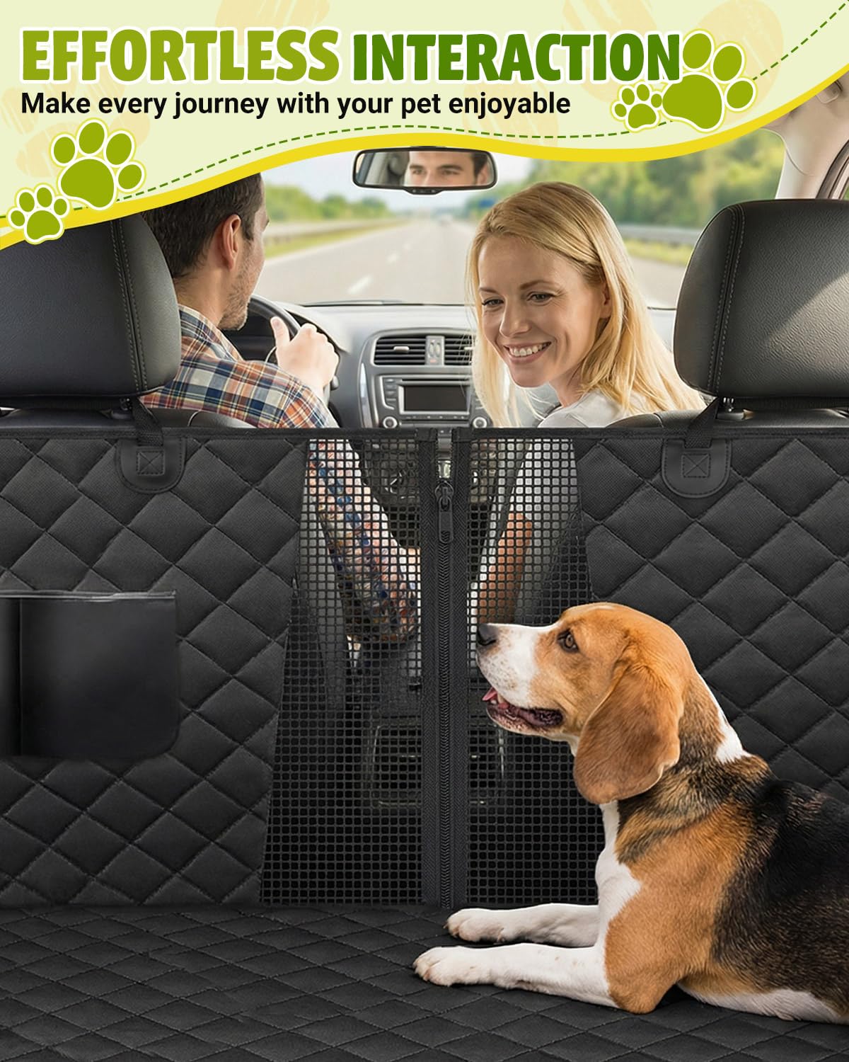 Dog Car Seat Cover, 600D Heavy Dute Durable Car Seat Cover