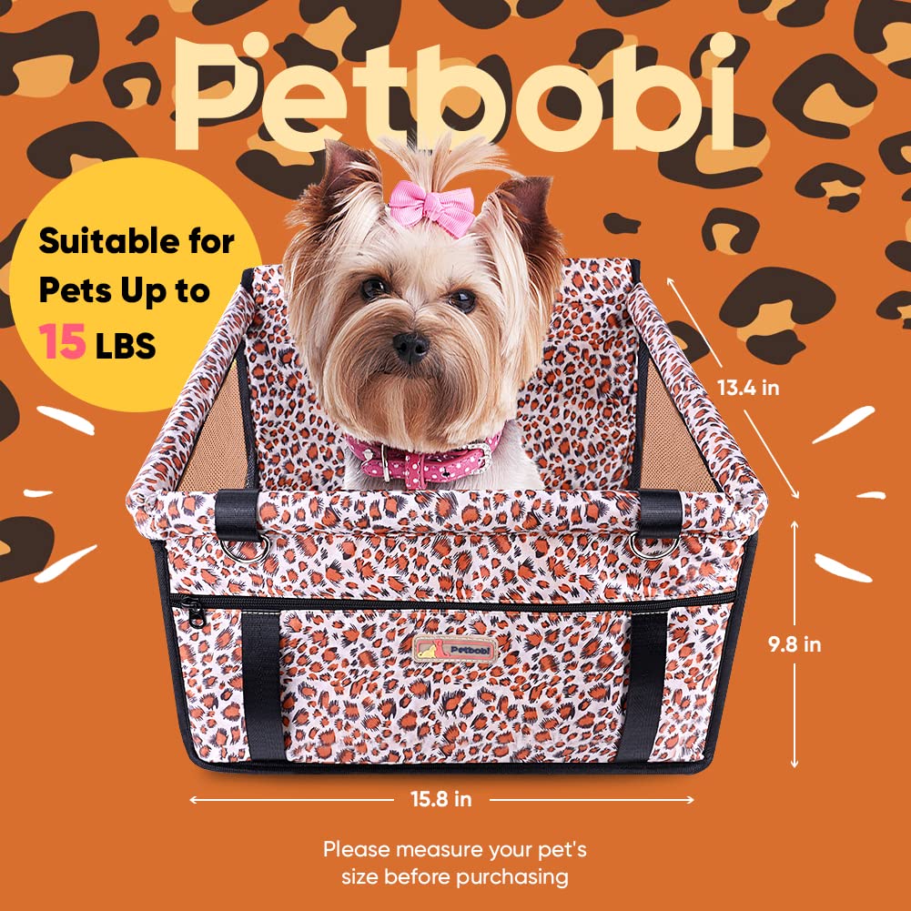 Petbobi Small Dog Car Seat, Dog Car Booster Seat