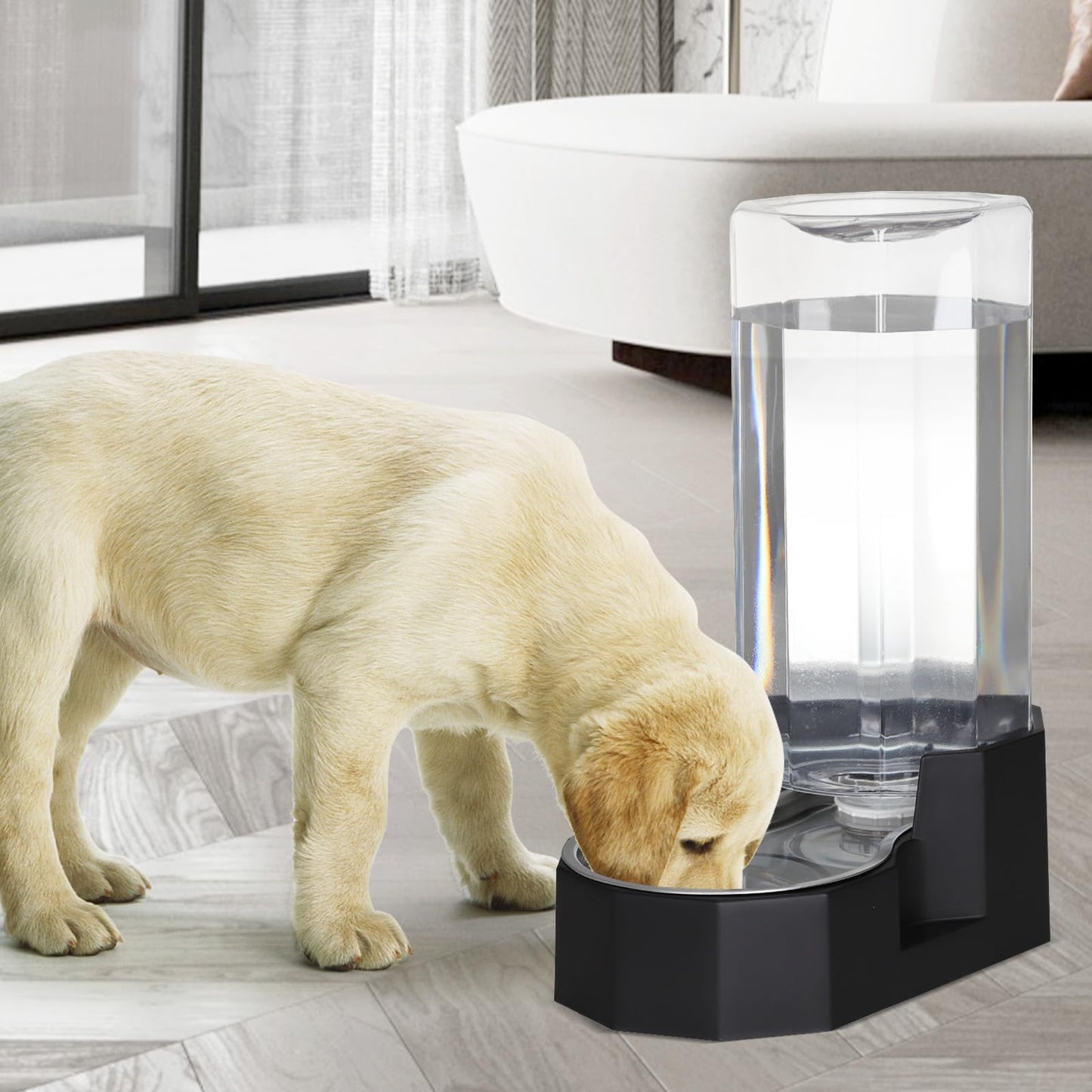Sfozstra Large Dog Water Dispenser: Gravity Gravity Water Feeder