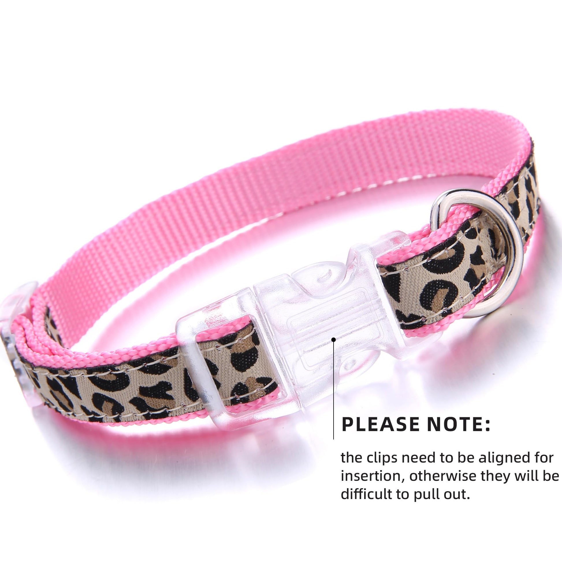 Mile High Life Leopard Dog Harness Collar Leash Set, Adjustable Collar