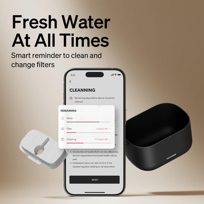 PETLIBRO Cat Water Fountain, App Monitoring Pet Fountains Tray